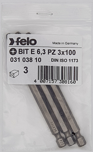 Felo Бита крестовая серия Industrial PZ 3X100, 3 шт 03103810
