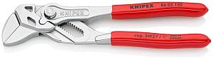Клещи переставные-гаечный ключ, зев 27 мм, длина 150 мм, хром, обливные ручки, SB KNIPEX