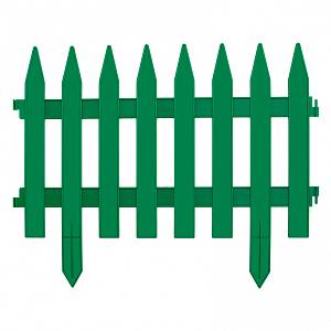 Забор декоративный &quot;Рейка&quot;, 28 х 300 см, зеленый, Россия, Palisad