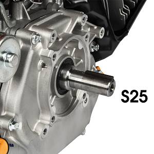 Двигатель бензиновый 4-х тактный DDE E1300-S25(13 л.с., 389 куб. см, выход коленвала 25 мм, шпонка)